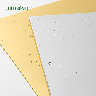 Colore bianco e dell'oro del bordo eliminabile del dolce del quadrato del MDF