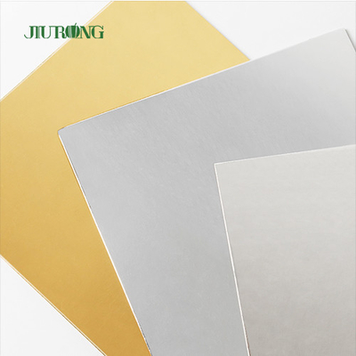 Colore bianco e dell'oro del bordo eliminabile del dolce del quadrato del MDF