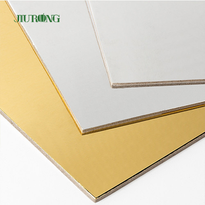 Colore bianco e dell'oro del bordo eliminabile del dolce del quadrato del MDF