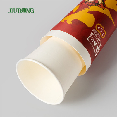tazza di carta ondulata biodegradabile dell'ondulazione 16oz con il coperchio di PLA