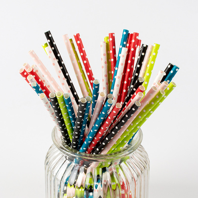 Bandy Recyclable Christmas Paper Straws per la bevanda fredda