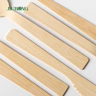 Insieme di legno di Flatwar Cutleri del cucchiaio della forcella del coltello delle stoviglie di bambù biodegradabili di Dispos