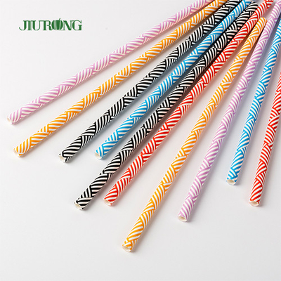 Carta biodegradabile eliminabile variopinta che beve Straw Striped Pattern Food Grade