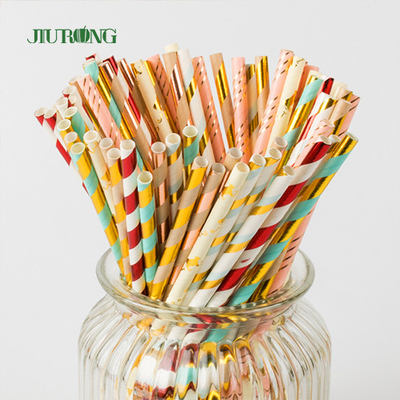 Carta kraft biodegradabile commerciale Straw For Christmas Party