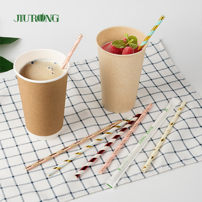 Carta kraft biodegradabile commerciale Straw For Christmas Party