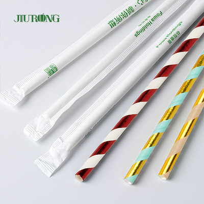 Carta kraft biodegradabile commerciale Straw For Christmas Party