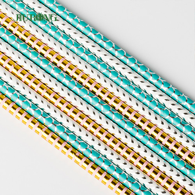 Commestibile di carta eliminabile di LFGB Straw White And Blue Striped per il partito