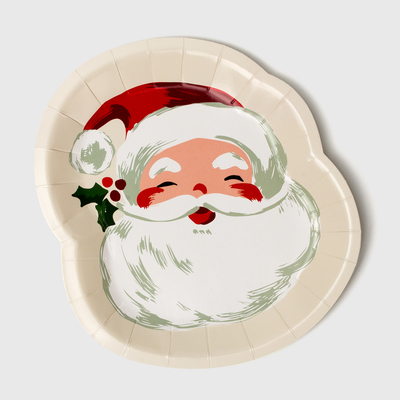 Forma speciale eliminabile di Santa Claus Christmas Party Supplies Set del piatto di carta di FDA