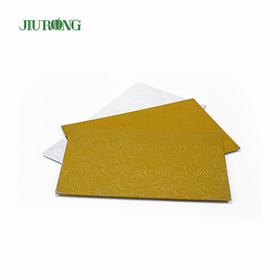 Birthday Party Cake Board usa e getta Rettangolo dorato Eco friendly