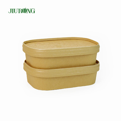 Ciotola da asporto in carta riciclabile impermeabile 1500ml Food Grade per insalata