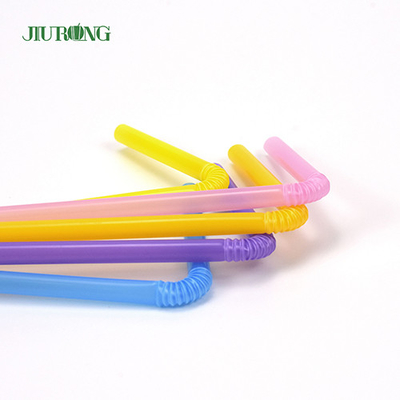 Le paglie eliminabili amichevoli biodegradabili di Eco hanno colorato 4.6*150mm di plastica