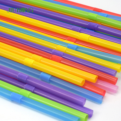 Le paglie eliminabili amichevoli biodegradabili di Eco hanno colorato 4.6*150mm di plastica
