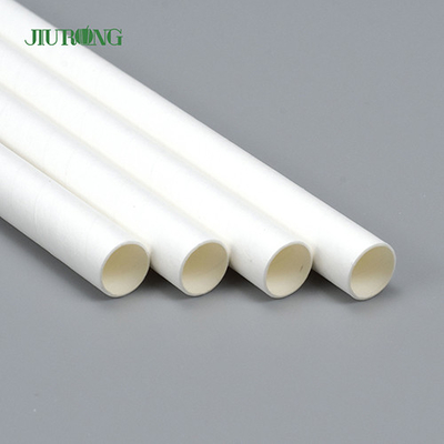 Diametro di carta biodegradabile bianco di Straw Eco Friendly Food Grade 4.6mm