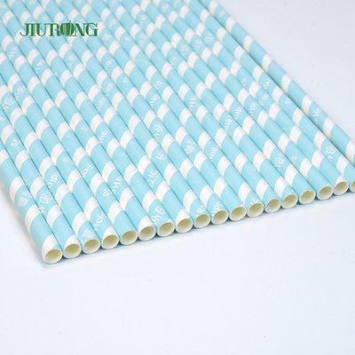 Cannucce colorate in carta kraft biodegradabile 10*250 mm per uso alimentare