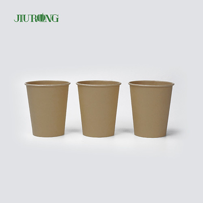 Tazza da caffè monouso in carta biodegradabile a parete singola 6 once 7 once