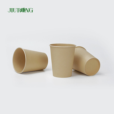 Tazza da caffè monouso in carta biodegradabile a parete singola 6 once 7 once