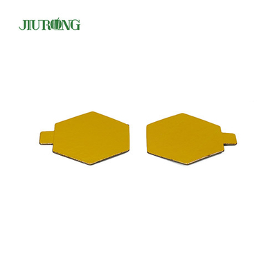 Mini carta stagnola usa e getta del bordo della torta del commestibile del poligono 95*82mm