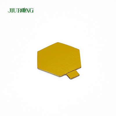 Mini carta stagnola usa e getta del bordo della torta del commestibile del poligono 95*82mm
