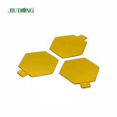 Mini carta stagnola usa e getta del bordo della torta del commestibile del poligono 95*82mm