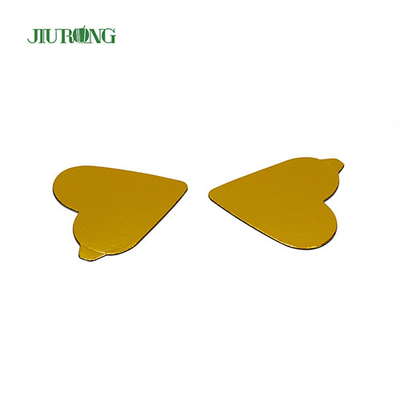 Carta grigia riciclabile a forma di cuore Cake Board Gold certificata ISO9001