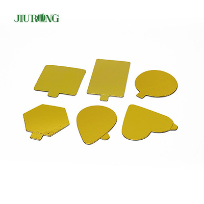 90 mm Gold Cake Board monouso