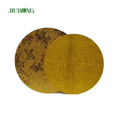 Home Compost 10 pollici Gold Cake Board 24 cm Tamburo per torta ondulato per uso alimentare