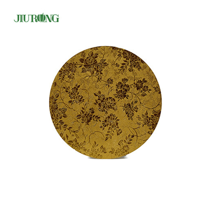 Home Compost 10 pollici Gold Cake Board 24 cm Tamburo per torta ondulato per uso alimentare