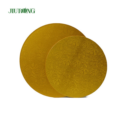 Home Compost 10 pollici Gold Cake Board 24 cm Tamburo per torta ondulato per uso alimentare