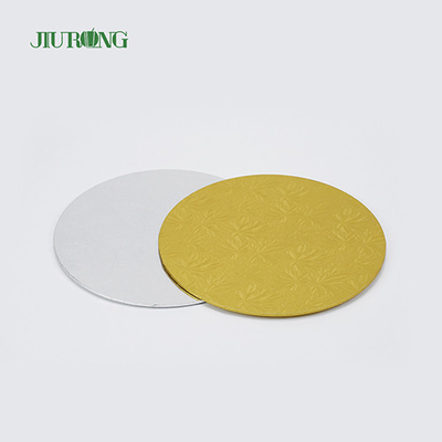MDF ondulato carta oro rotondo torta bordo 10 pollici riciclabile JIURONG