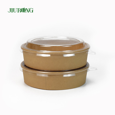 Ciotola di carta biodegradabile per microonde 1100ml antigrasso con coperchi
