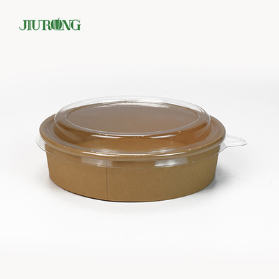 Ciotola di carta biodegradabile per microonde 1100ml antigrasso con coperchi