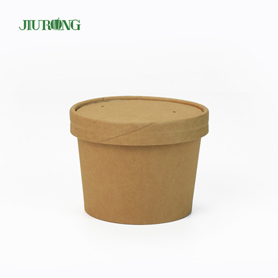 Contenitori per insalata di carta patinata UV 26OZ Ciotole di carta usa e getta per cibi caldi