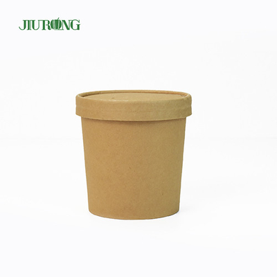 La carta kraft eliminabile biodegradabile lancia un rivestimento UV da 26 OZ per insalata