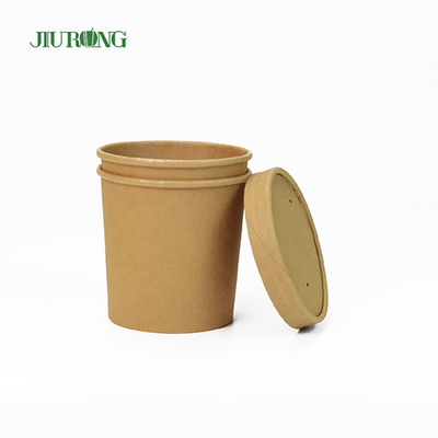La carta kraft eliminabile biodegradabile lancia un rivestimento UV da 26 OZ per insalata