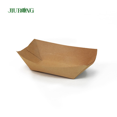 Contenitore di carta biodegradabile riciclabile 85*50*45mm Kraft ondulato