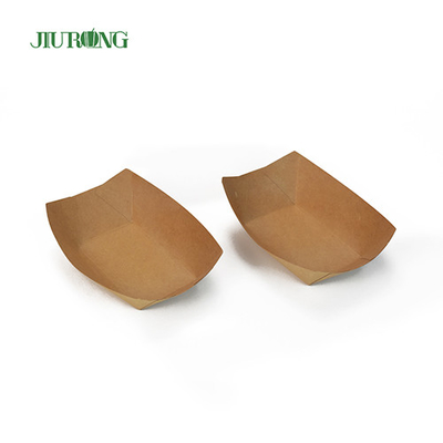 Contenitore di carta biodegradabile riciclabile 85*50*45mm Kraft ondulato