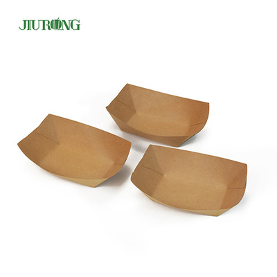 Contenitore di carta biodegradabile riciclabile 85*50*45mm Kraft ondulato