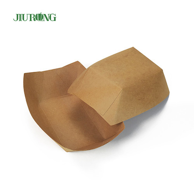 Contenitore di carta biodegradabile riciclabile 85*50*45mm Kraft ondulato