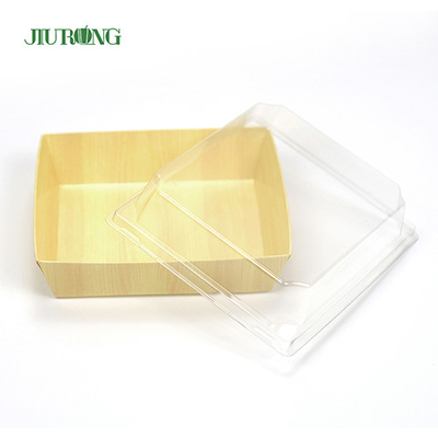 Vassoio di sushi di carta per contenitori di cibo biodegradabile riciclato 180 mm per negozio di alimentari