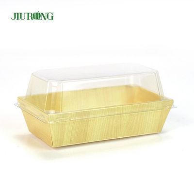 Vassoio di sushi di carta per contenitori di cibo biodegradabile riciclato 180 mm per negozio di alimentari