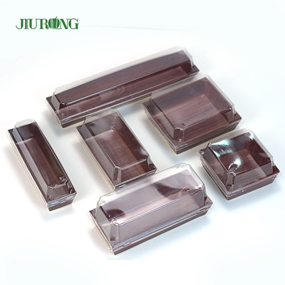 F Flute Contenitore per alimenti in carta kraft Coperchio in PET biodegradabile Colori CMYK