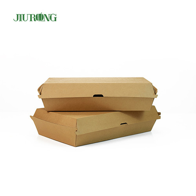Confezione da asporto ecologica da 2100 ml Scatola da pranzo in carta per alimenti kraft