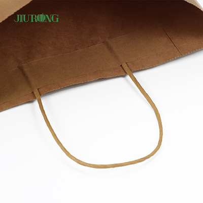 Take Away SOS Kraft Sacchetto di carta biodegradabile Riciclabile Approvato BSCI