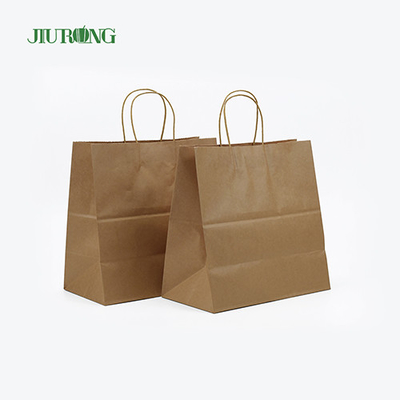 Take Away SOS Kraft Sacchetto di carta biodegradabile Riciclabile Approvato BSCI