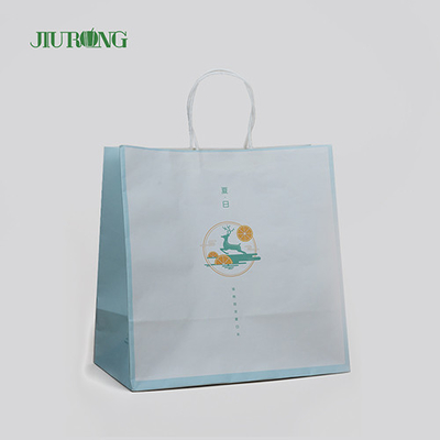 Sacchetti di carta kraft personalizzati impermeabili biodegradabili Eco friendly 320mm