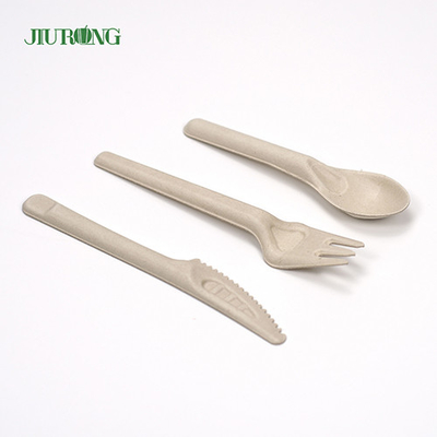Cucchiaio forchetta coltello per bagassa di canna da zucchero personalizzato biodegradabile posate usa e getta