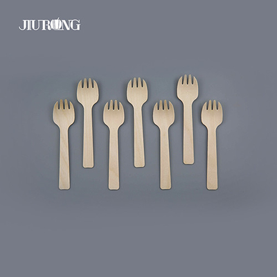 Posate monouso biodegradabili personalizzate Posate compostabili in legno da 140 mm