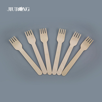 Posate monouso biodegradabili personalizzate Posate compostabili in legno da 140 mm