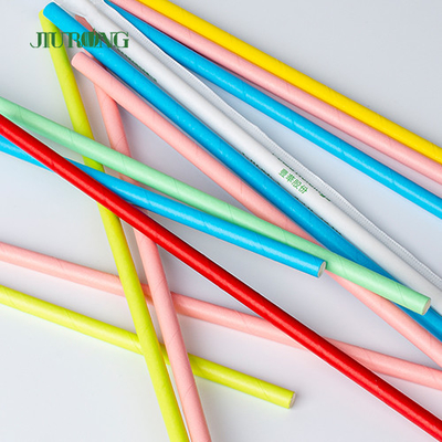 Carta biodegradabile su ordinazione Straw For Coffee Drink Bendable 150mm