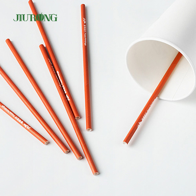 Carta biodegradabile diritta su ordinazione Straw For Fast Food LFGB